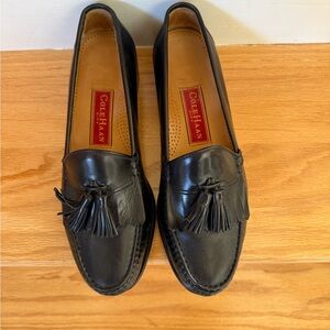 Cole Haan Black Tassel Loafers for Men